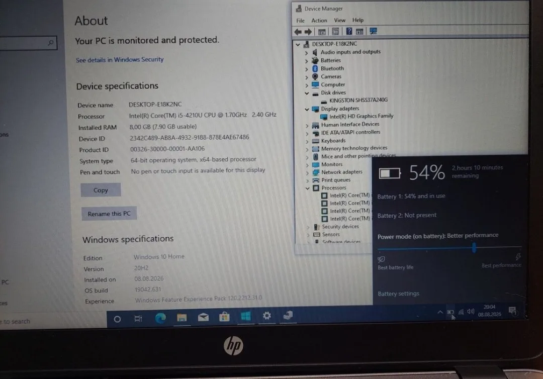 Laptop hp elitebook 840